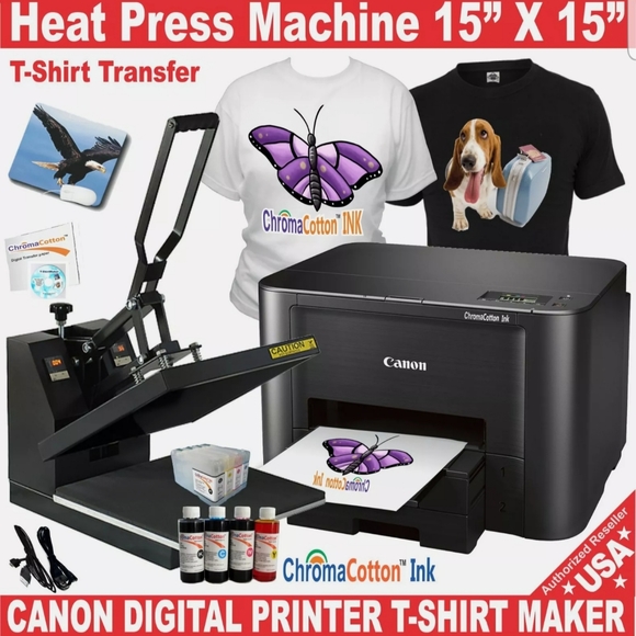 T SHIRT PRESS AND DIGITAL T SHIRT PRINTER - Picture 1 of 4